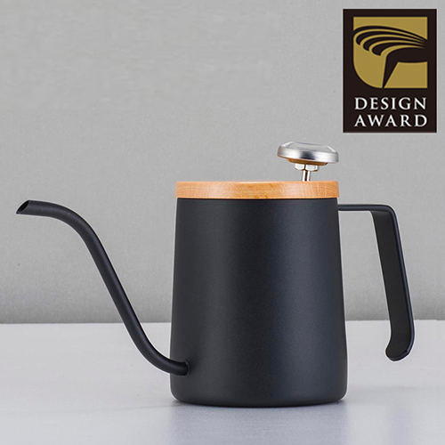 【榮獲金點設計獎】A-IDIO 人文時尚手沖細口壺(350ml)-魅力黑