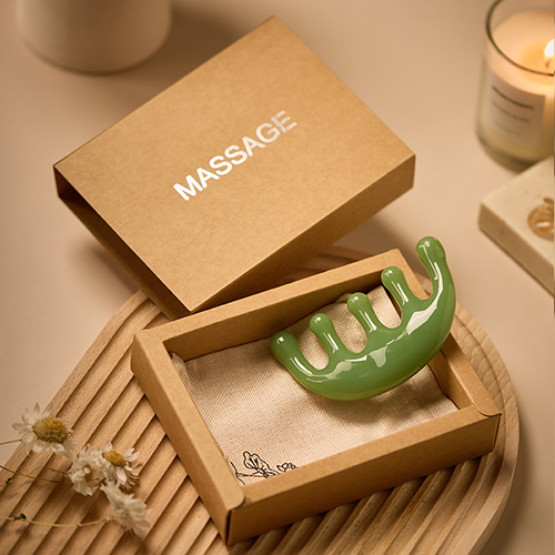 【11/3~12/31冬季85折優惠】家居生活雜貨舖 養生頭部按摩梳禮盒 綠色