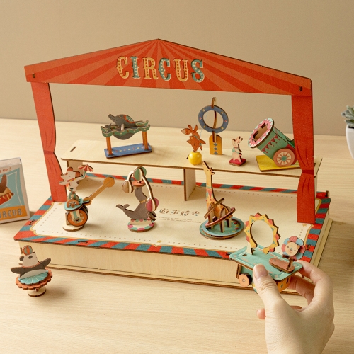 遊木時光 woodtime小盒國-10款全系列木製禮盒(附馬戲團舞台展架)