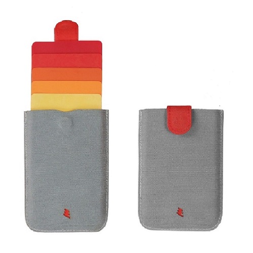 荷蘭 allocacoc dax卡片收藏夾(紅灰色)