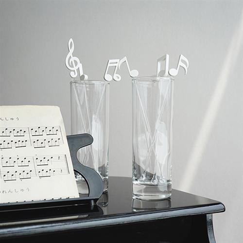 QUALY 音符攪拌棒 白