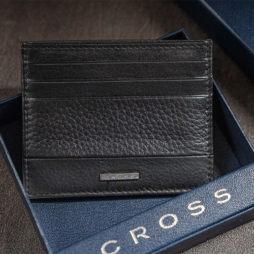 【12/2~12/8精選筆品牌75折】美國 CROSS 信用卡夾 黑色