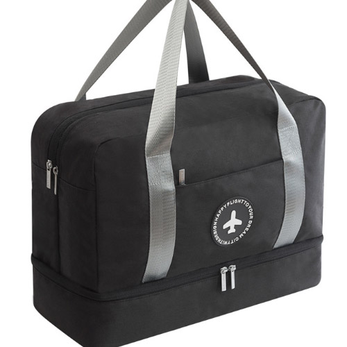 【11/3~12/31冬季85折優惠】家居生活雜貨舖 簡約時尚乾濕分離旅行運動包 黑色