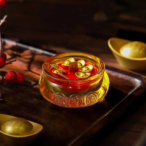 【11/3~12/31冬季85折優惠】創意小物館 聚寶盆香氛蠟燭 廟宇沉檀-檀香