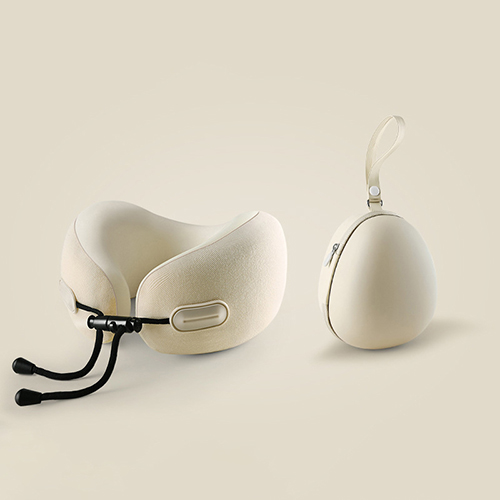 【1/2~8/31冬日特惠85折】家居生活雜貨舖 輕量記憶棉旅行頸枕 象牙白