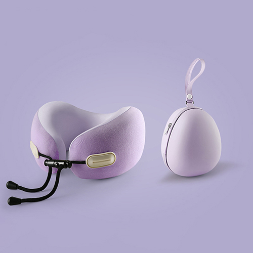 【1/2~8/31冬日特惠85折】家居生活雜貨舖 輕量記憶棉旅行頸枕 紫羅蘭