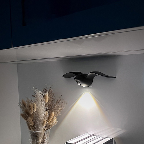 【1/2~8/31冬日特惠85折】創意小物館 海鷗人體感應燈 黑色