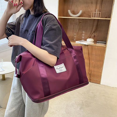 【1/2~8/31冬日特惠85折】創意小物館 大容量可擴展旅行包 葡萄紫