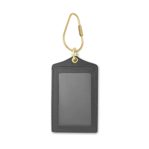 ADOLE Lab真皮證件套- 黑 (含水滴型鑰匙圈)