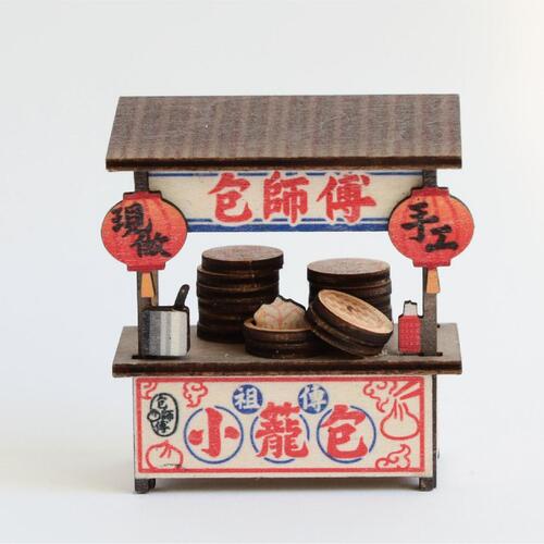 【猴子設計】攤車磁鐵- 小籠包