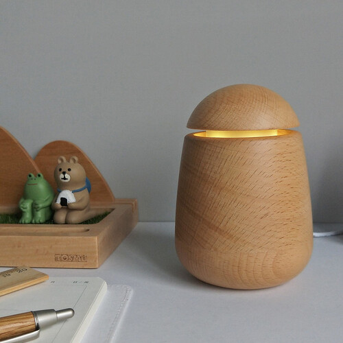 TOSMU 童心木 木製氣氛小夜燈-蜜罐(歐洲櫸木)