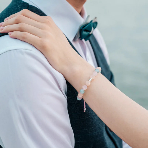 瑞典 AWNL 珍寶珠摩根石 女士手鍊(F)