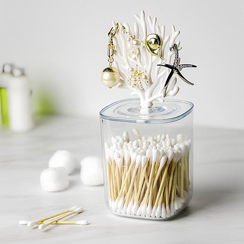 【4/1~4/7期間限定優惠】泰國 QUALY 珊瑚收納罐-白