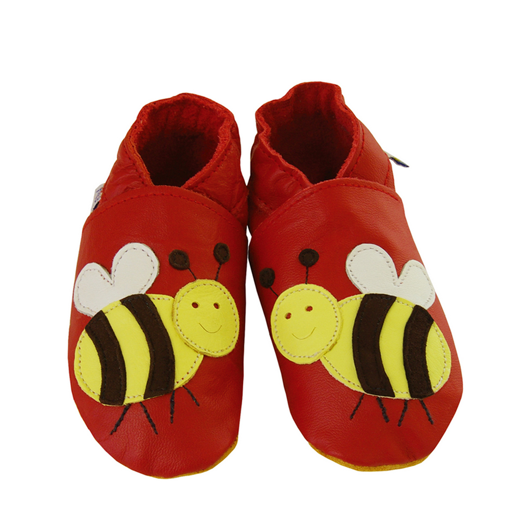 Daisy Roots 英國手工鞋S號 0~6M 新生兒 - 黃色小蜜蜂 BEE02M (禮盒裝)