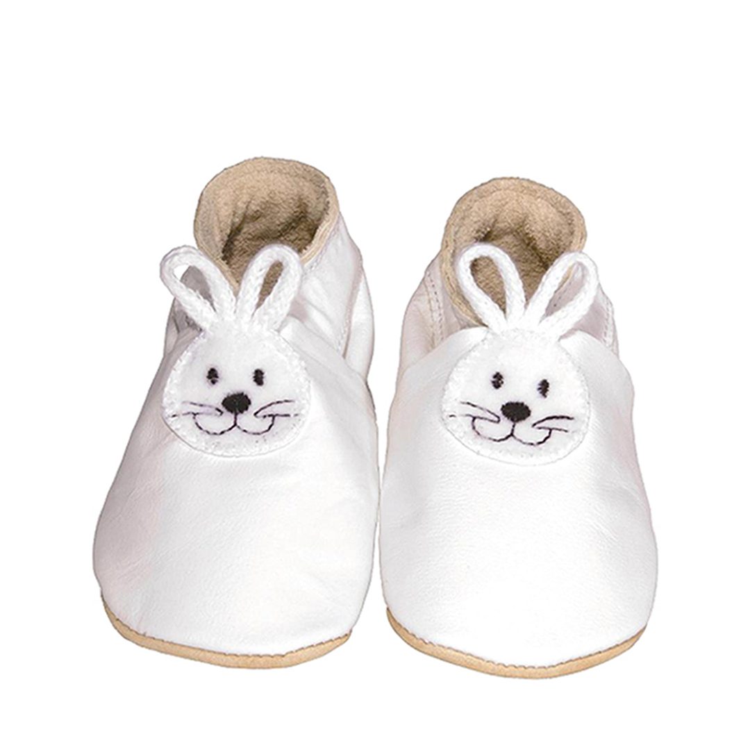 Daisy Roots 英國手工鞋S號 0~6M 新生兒 - 白色小兔 BUN15S (禮盒裝)