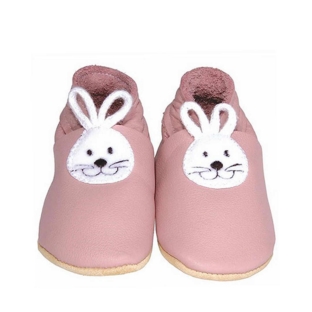 Daisy Roots 英國手工鞋S號 0~6M 新生兒 - 粉紅小兔 BUN15S (禮盒裝)