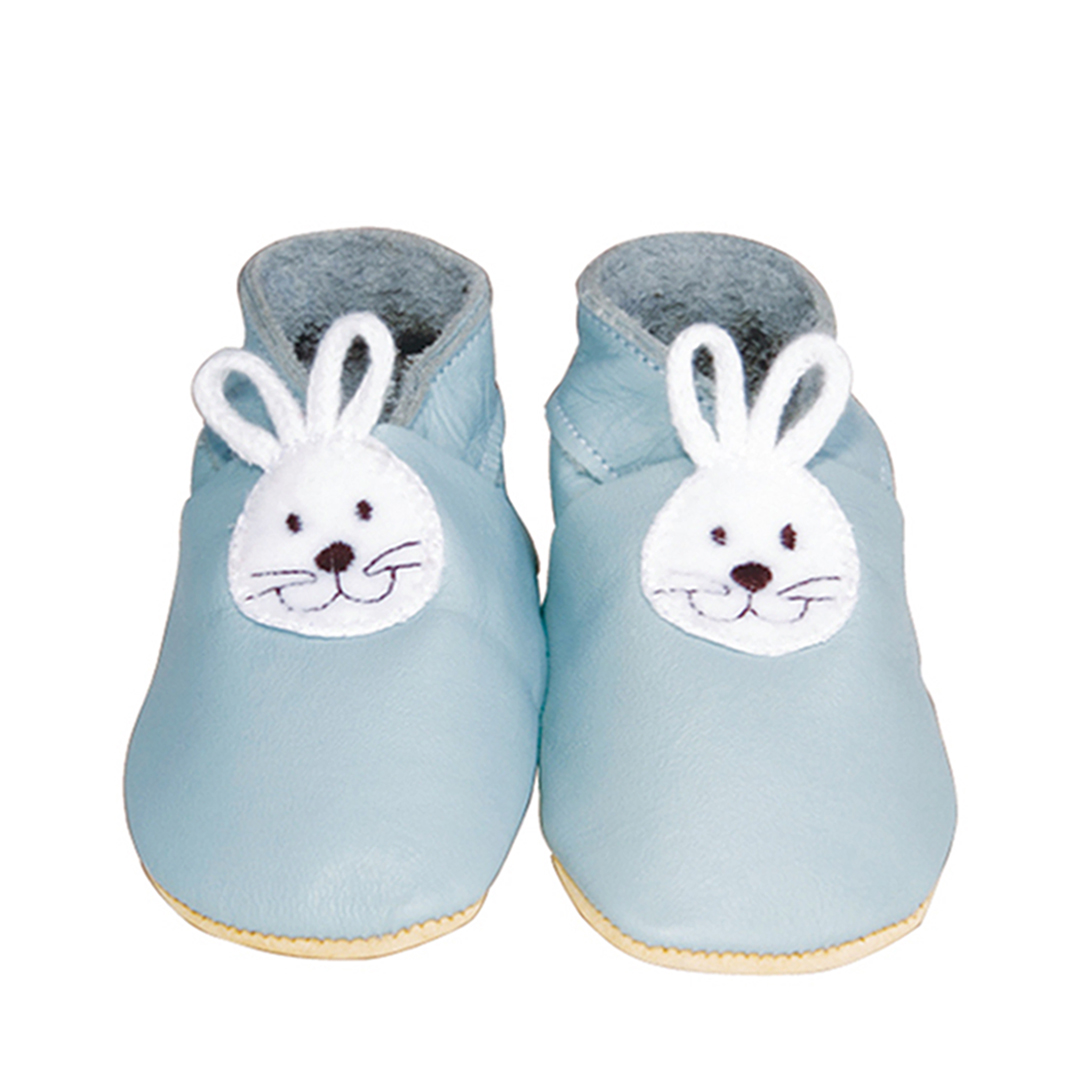 Daisy Roots 英國手工鞋S號 0~6M 新生兒 - 藍色小兔 BUN15S (禮盒裝)