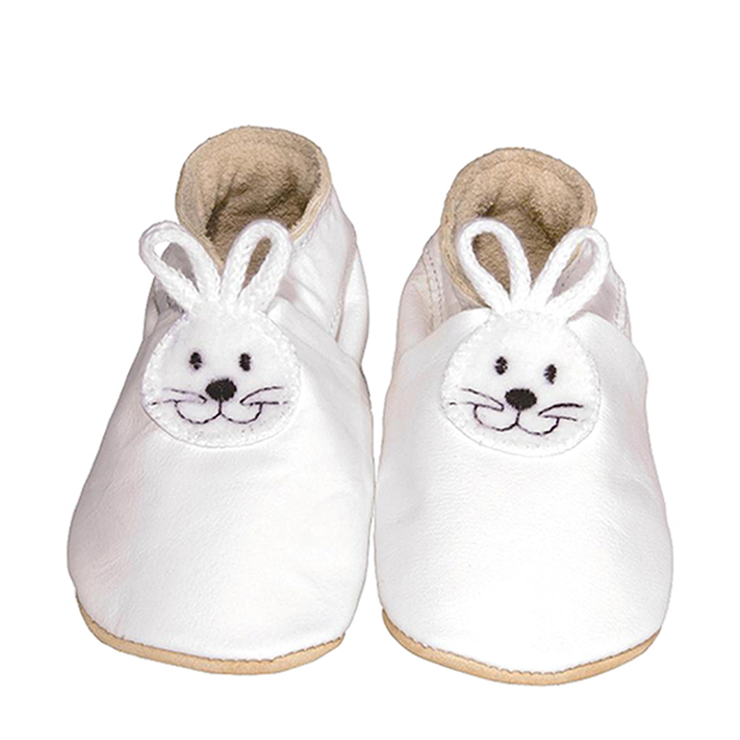 Daisy Roots 英國手工鞋M號 0~12M 學步兒 - 白色小兔 BUN15M (禮盒裝)