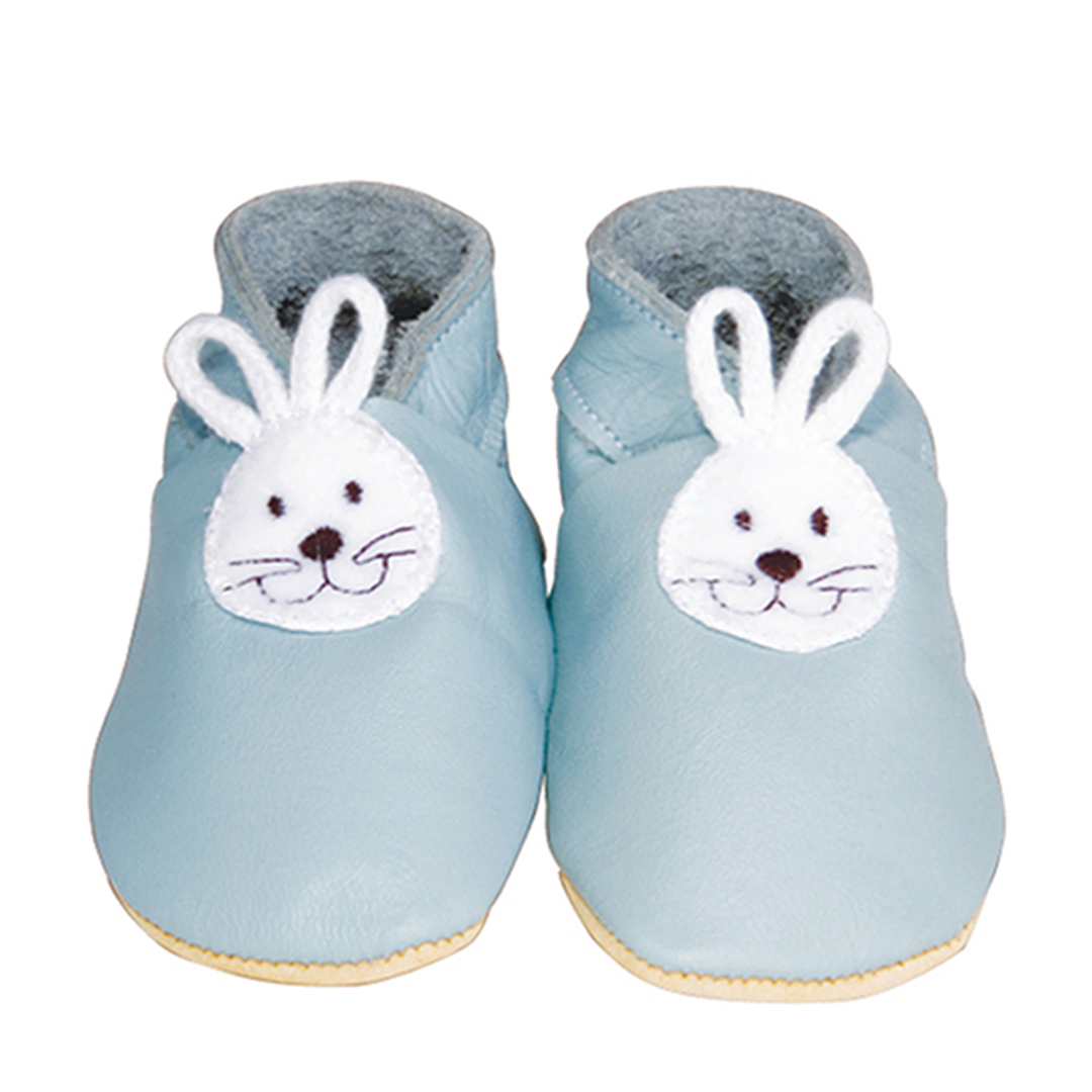 Daisy Roots 英國手工鞋M號 0~12M 學步兒 - 藍色小兔 BUN15M (禮盒裝)