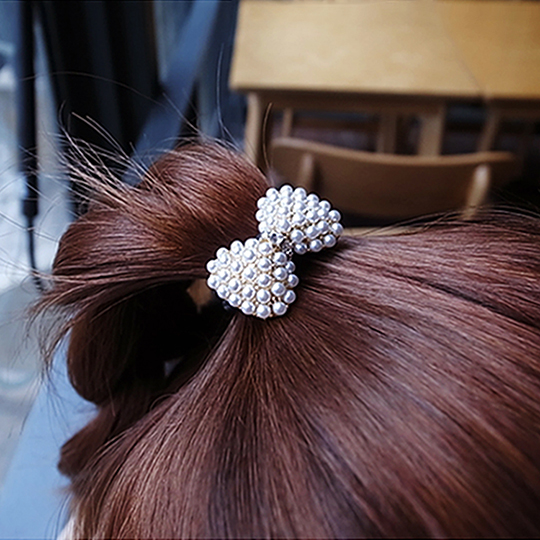 韓國 NaniWorld 氣質美女珍珠氛圍髮圈 #2604