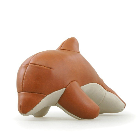 Zuny 海豚造型擺飾書檔 (Dura-黃褐色)
