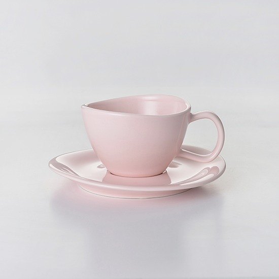 集瓷 cocera 花系列咖啡杯盤組 粉色
