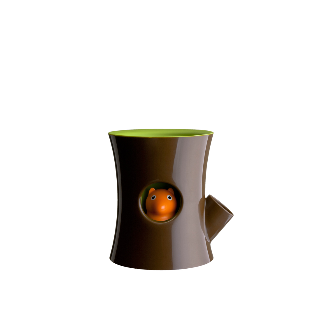  QUALY 松鼠花器(咖啡筒+綠盆)