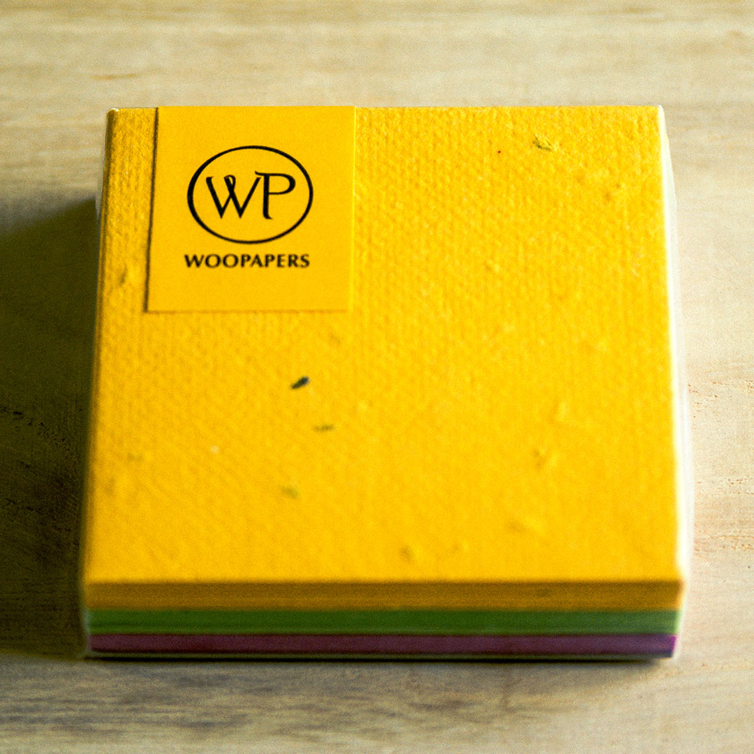 WOOPAPERS 種子便條紙磚 混色本-Vintage黃綠紫