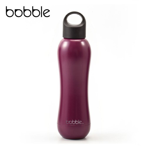 bobble insulate 曲線雙層保溫瓶 442ml 酒紅紫