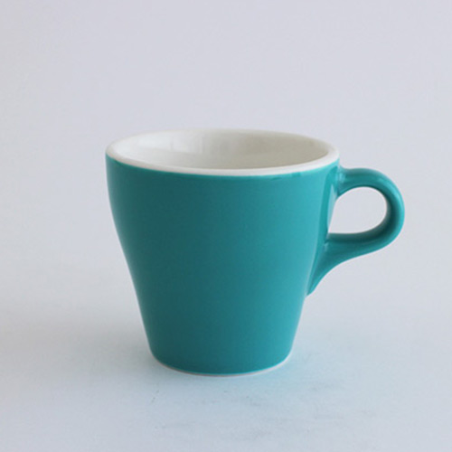 ORIGAMI 摺紙咖啡陶瓷 拿鐵杯 250ml 土耳其藍