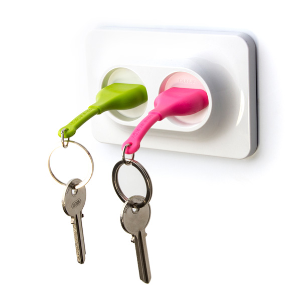 【FINAL CALL】QUALY 雙不插電鑰匙圈(綠+粉紅)