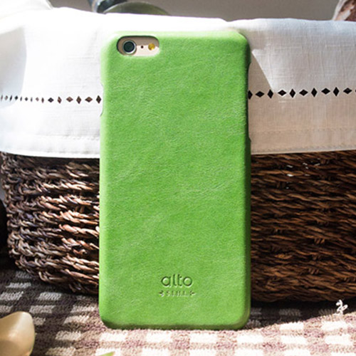 【可雷雕】alto iPhone 6 Plus / 6S Plus 真皮手機殼背蓋 Original (Green)