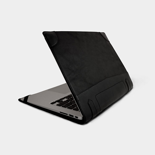 【可雷雕】alto MacBook Air 真皮保護套 La Giacca (Black)