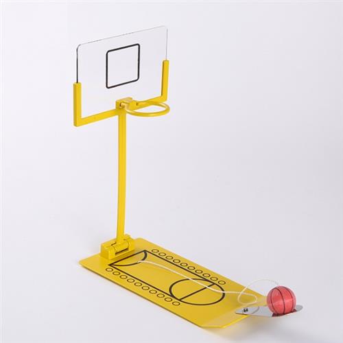 創意小物館 桌面指尖籃球 黃色