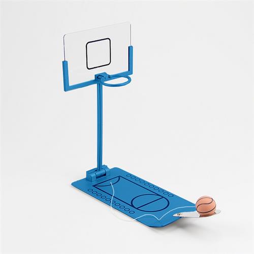 創意小物館 桌面指尖籃球 藍色