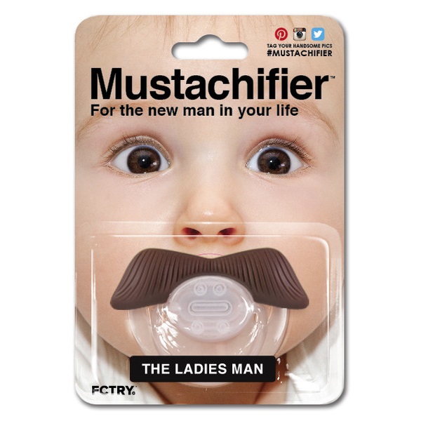 Mustachifier 萬人迷鬍子嬰兒奶嘴 BPA FREE!