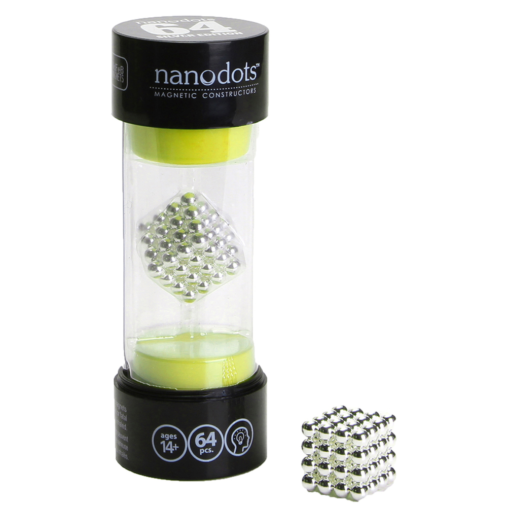 賽先生科學工廠 Nanodots 魔力磁球 / 奈米點 64 銀色