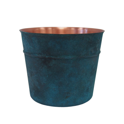 折井 Orii tone銅彩置物筒(M) 銅藍