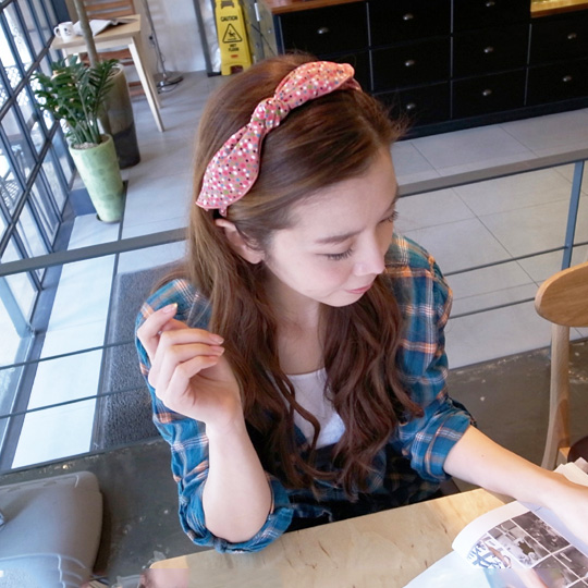 韓國 NaniWorld 彩色泡泡布質髮箍 #1807