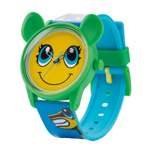 Q＆Q SmileSolar x LEITMOTIV聯名 米蘭時裝款限量 太陽能手錶 (004 微笑米奇/40mm)