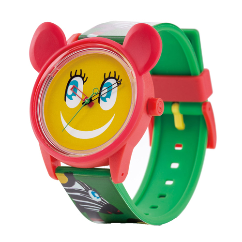 Q＆Q SmileSolar x LEITMOTIV聯名 米蘭時裝款限量 太陽能手錶 (005 開心米奇/40mm)