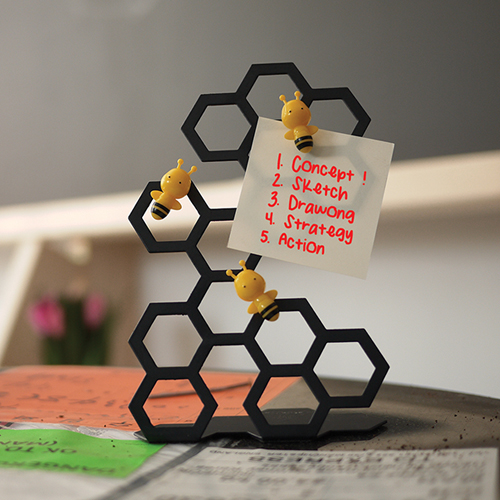 創意小物館 小蜜蜂memo磁鐵組
