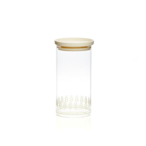 TZULAï 玻璃密封罐1100ML(白稻穗)