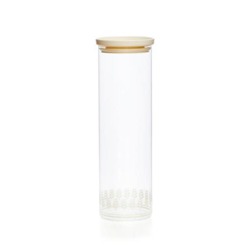 TZULAï 玻璃密封罐1900ML(白稻穗)