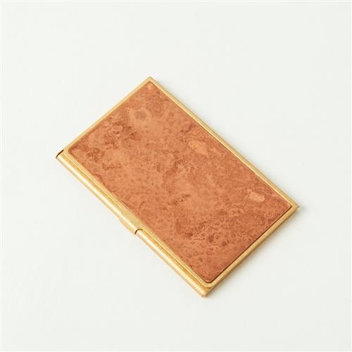 日本 折井 Orii 銅彩名片盒 斑紋荒銅色