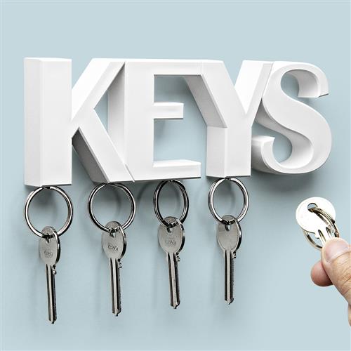 QUALY KEYS 鑰匙收納架 (白)