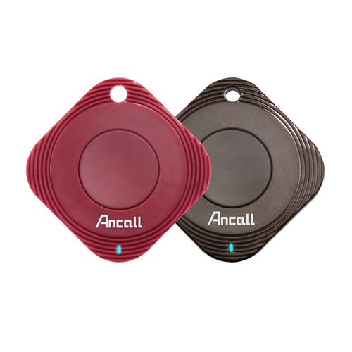 Ancall Smart Tracker 智慧藍牙防丟追蹤神器 優惠兩件組 珊瑚紅&咖啡棕