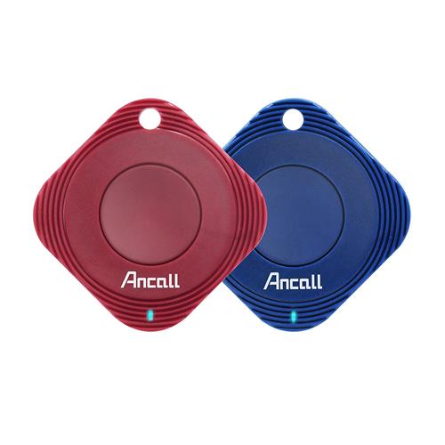 Ancall Smart Tracker 智慧藍牙防丟追蹤神器 優惠兩件組 珊瑚紅&深海藍