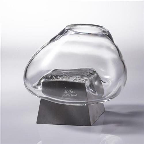 MSA【手工雕刻】玻璃水泥花器 軟花瓶-玻璃聚寶盆