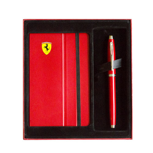 【4/13~4/19精選品牌8折優惠】SHEAFFER Ferrari 法拉利 100 鋼珠筆+記事本禮盒組